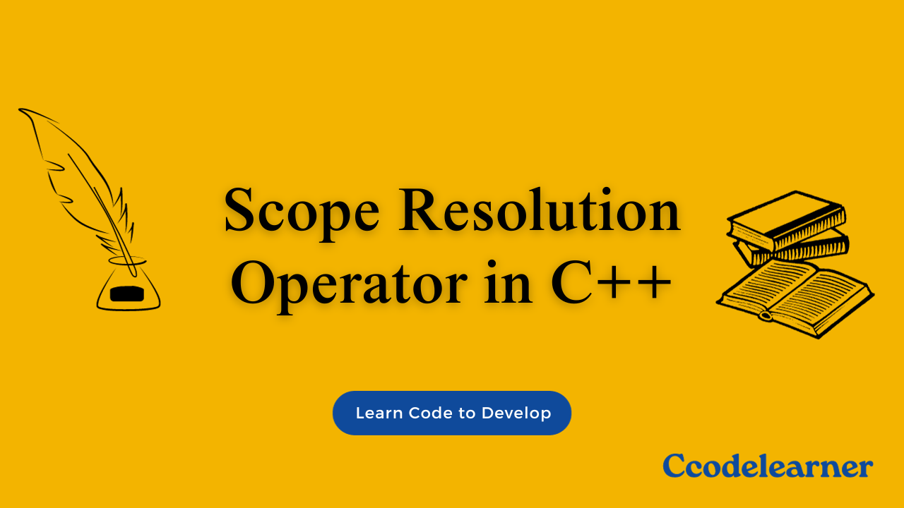 Scope Resolution Operator in C++